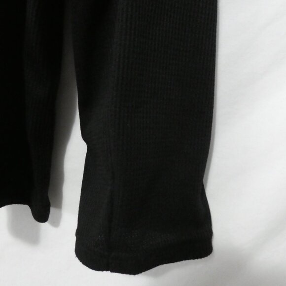 SHEIN - Curve | 2XL | Black Lace-Up Long Sleeve Waffle Knit Hooded Top - Picture 15 of 15